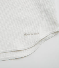 Snow Peak Dry Waffle T-Shirt - Off White