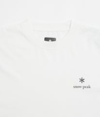 Snow Peak NSD Logo Long Sleeve T-Shirt - Off White