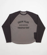 Snow Peak Raglan Long Sleeve T-Shirt - Greige