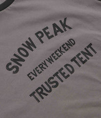 Snow Peak Raglan Long Sleeve T-Shirt - Greige