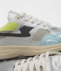 Stepney Workers Club Amiel S-Strike Tech Mix Shoes - Silver / Blue
