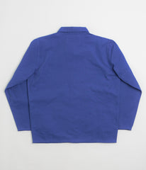 Uskees 3001 Buttoned Overshirt - Ultra Blue