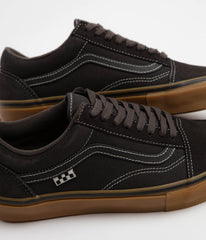Vans Skate Old Skool Shoes - Faded Black / Gum
