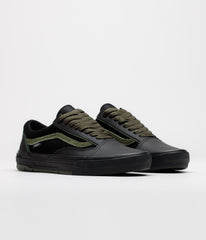 Vans Skate Old Skool Wafflecup Shoes - Willow Green / Black
