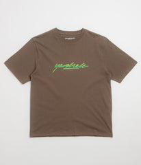 Yardsale Script Sludge T-Shirt - Tan