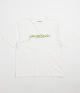Yardsale Script T-Shirt - White / Green