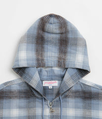 Yardsale Tartan Full-Zip Hoodie - Blue