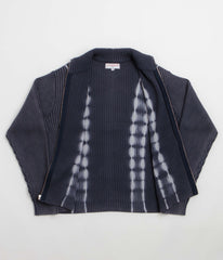 Yardsale Tie Dye Full Zip Sweatshirt - Navy