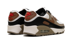 Air Max 90 WMNS "Phantom Black Fire Red Light British Tan" DH8010 005
