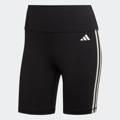 Women's adidas Training Essentials 3-Stripes High-Waisted Short Leggings