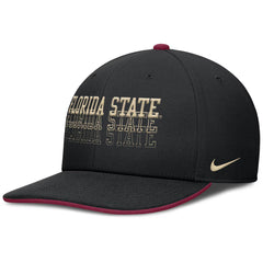 Nike Men's Florida State Dri-fit Pro Primetime Adjustable Flatbill Hat - Black