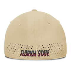 Nike Men's Seminole Logo Dri-fit Club Practice Aerobill Swoosh Flex Hat - Gold