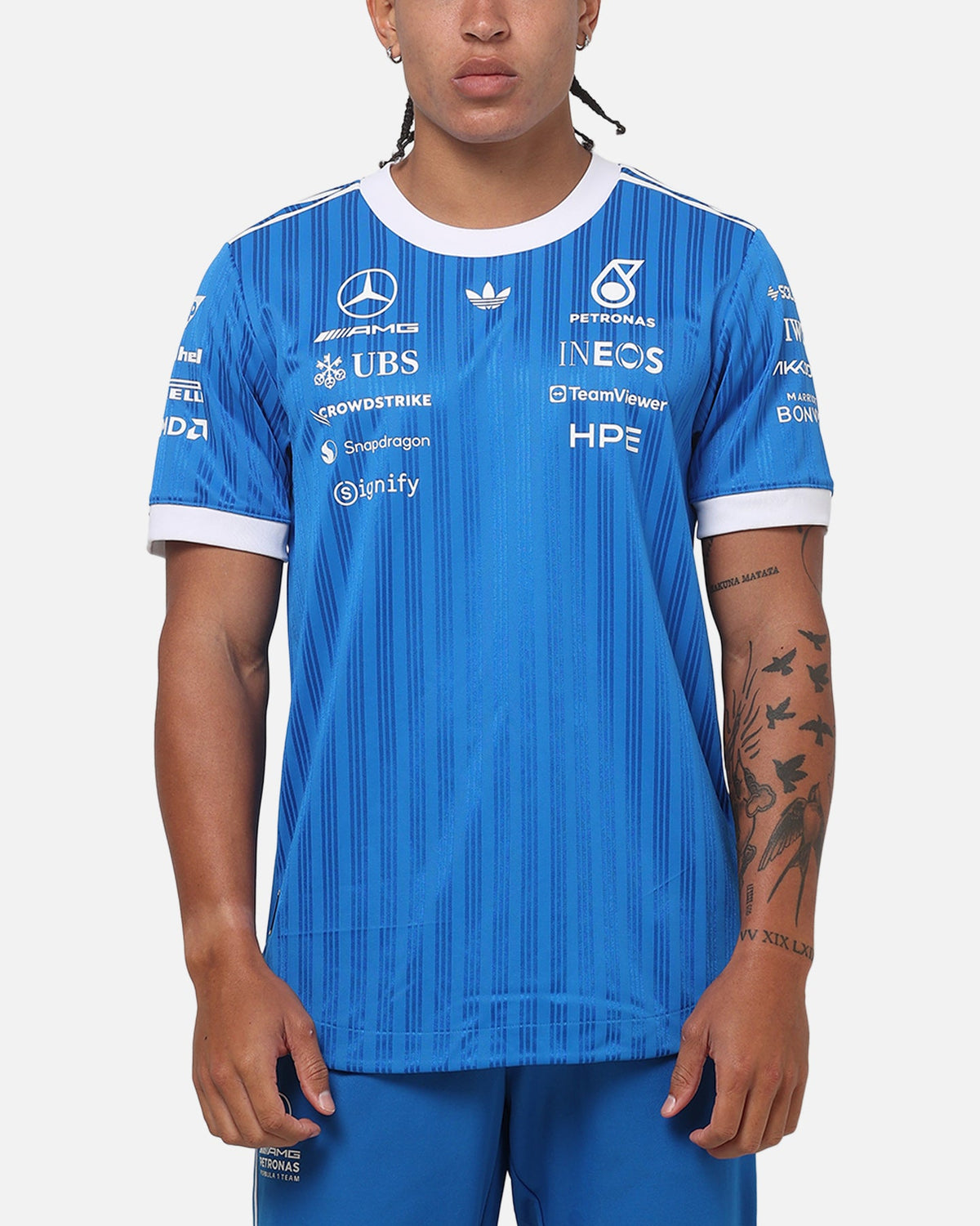 Adidas Mercedes-AMG Petronas Formula 1 Drivers T-Shirt Blue