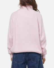 Adidas Women's Funnel Neck Quarter Zip Sweatshirt Pink