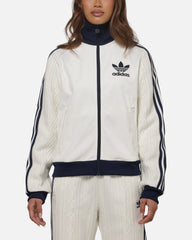 Adidas Women's Knit Classic Track Top Off White
