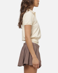 Adidas Women's Short Sleeve Polo T-Shirt Vanilla
