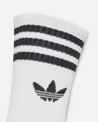 Adidas 3-Stripes Crew Socks 3 Pack White/Black