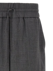 AMI Paris Virgin Wool Trousers — Gray