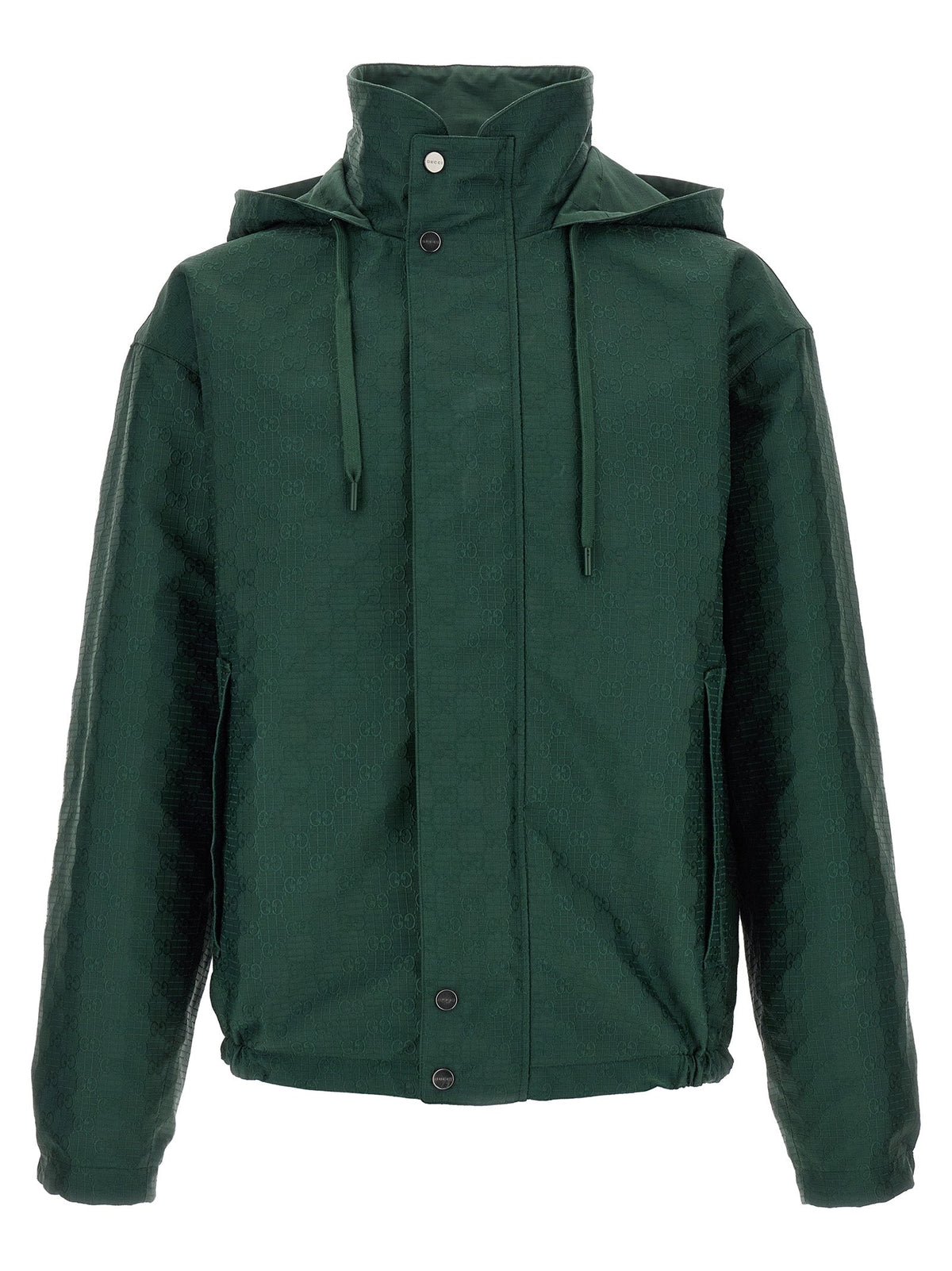 Gucci Reversible Cotton Shell Jacket — Green