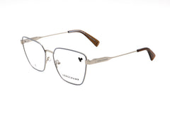 Preloved - Longchamp LO2164715 Metal Square-Frame Eyeglasses — Gold