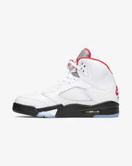 NIKE AIR JORDAN5 RETRO FIRE RED BLACK TONGUE WHITE 2020