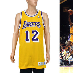 LA Lakers Jerome Kersey Game Worn & Auto'd Champion Jersey