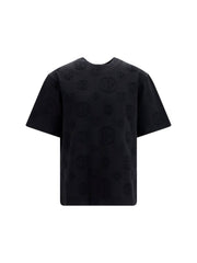 Casablanca All-Over Monogram T-Shirt — Black