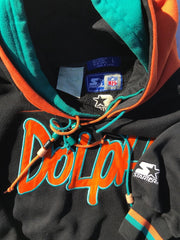 Miami Dolphins Script Starter Double Hoody Size Large