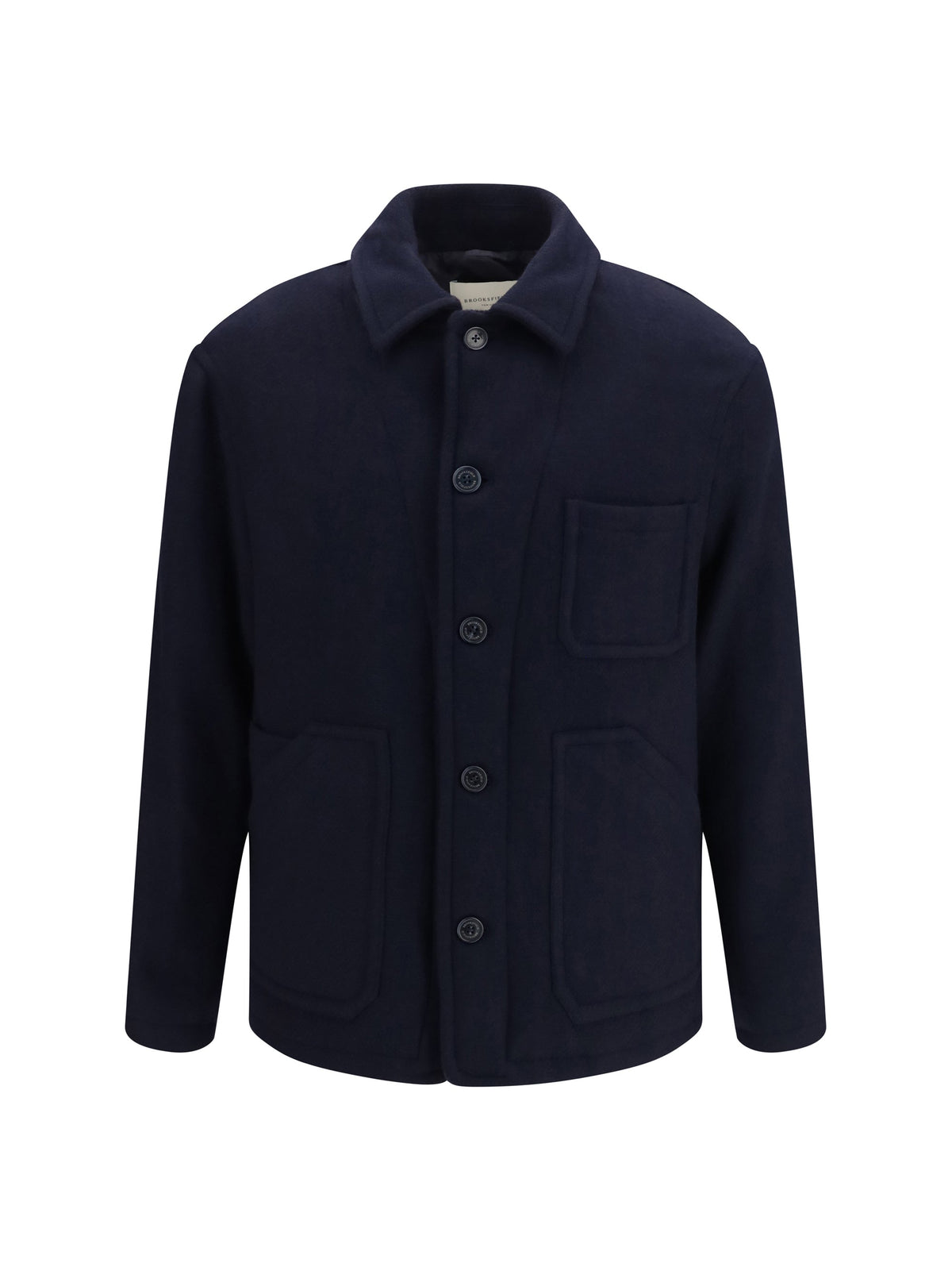 Brooksfield Wool Work Shirt Jacket — Navy