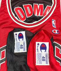Chicago Bulls Dennis Rodman Champion Reversible Jersey Size 48 XL
