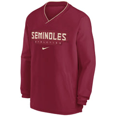 Nike Men's Seminoles Athletics V-neck Pullover Windshirt - Garnet