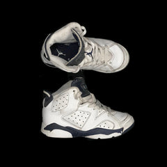 Nike Air Jordan 6 VI 1991 White / Midnight Navy Baby Toddler Shoes