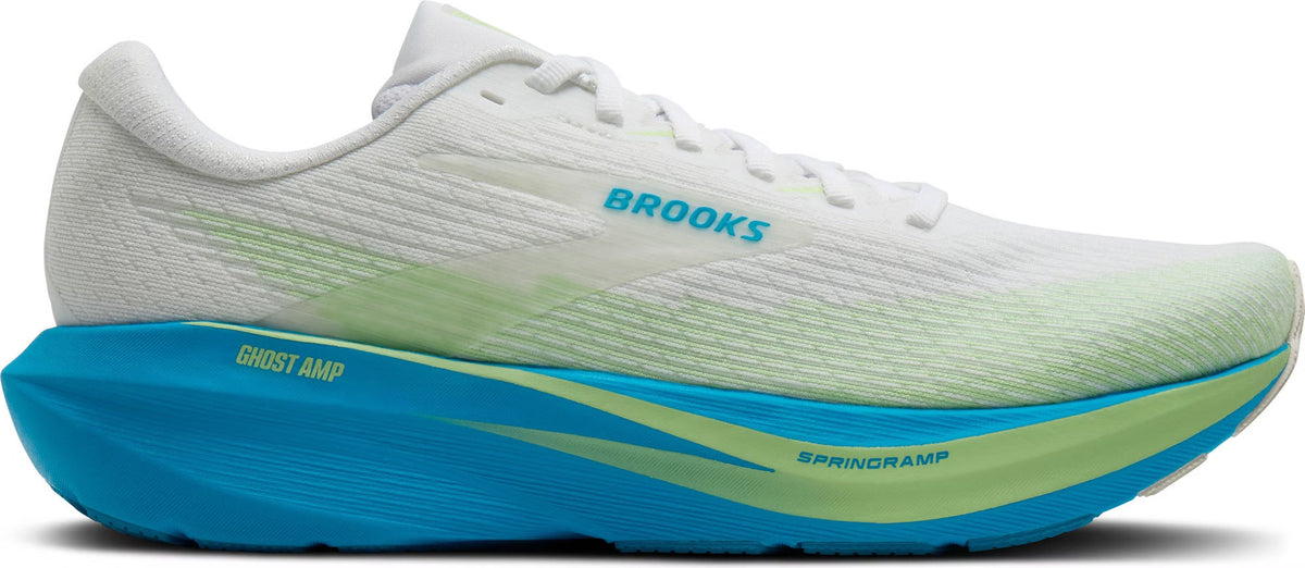 Brooks Ghost Amp - White/Blue/Green