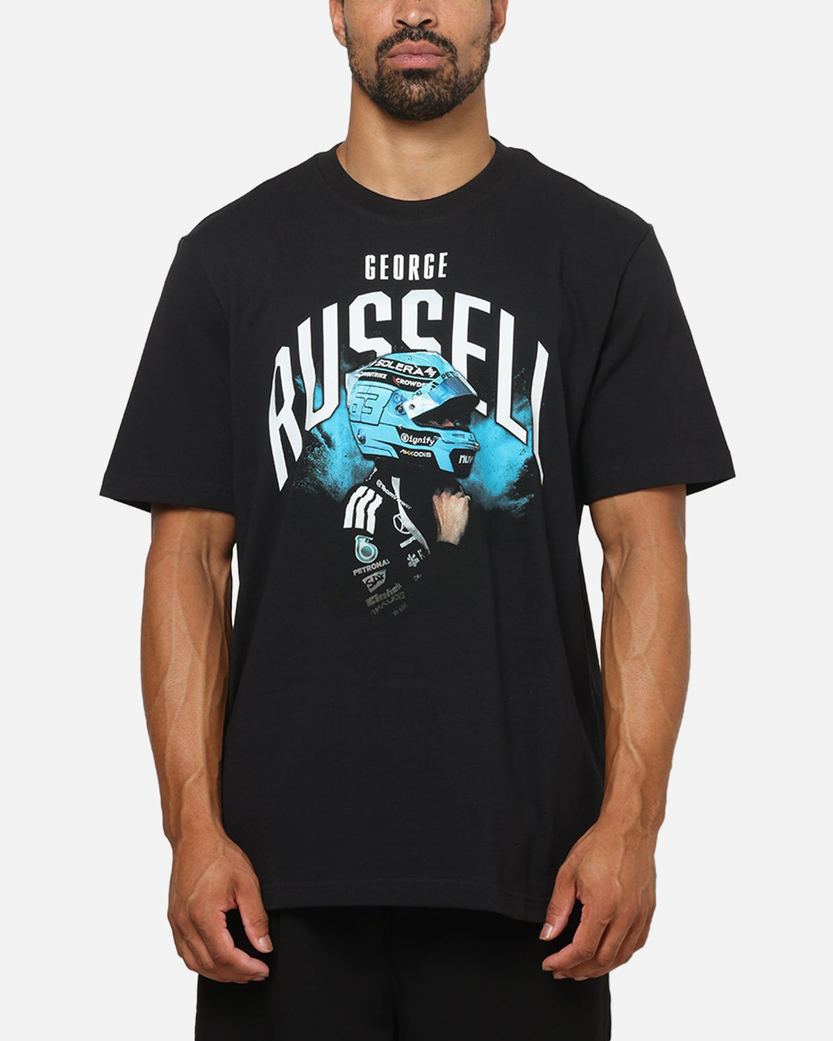 Adidas X Mercedes - AMG Petronas Formula 1 Team George Russell Graphic T-Shirt Black