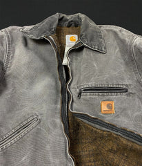 Carhartt Gravel Gray Faded Detroit Work Jacket Size Small