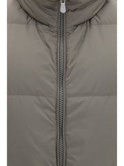 Brunello Cucinelli Quilted Padded Gilet — Gray