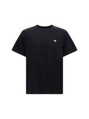 Prada Triangle Logo Cotton T-Shirt — Black