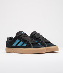 Adidas Court TNS Premiere Shoes - Core Black / Lucid Ray Blue / Gum4