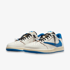 Air Jordan 1 Low OG SP x Travis Scott x Fragment Design 'Sail / Military Blue' (2025)