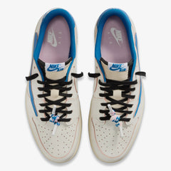 Air Jordan 1 Low OG SP x Travis Scott x Fragment Design 'Sail / Military Blue' (2025)