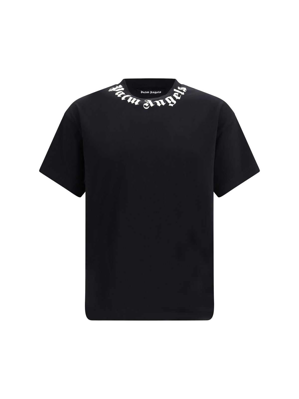 Palm Angels Logo-Embroidered Crewneck T-Shirt — Black