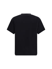 Palm Angels Logo-Embroidered Crewneck T-Shirt — Black