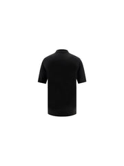 Prada Virgin Wool Polo Shirt — Black