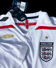 England Soccer Kit Umbro 2007-2009 Jersey NEW