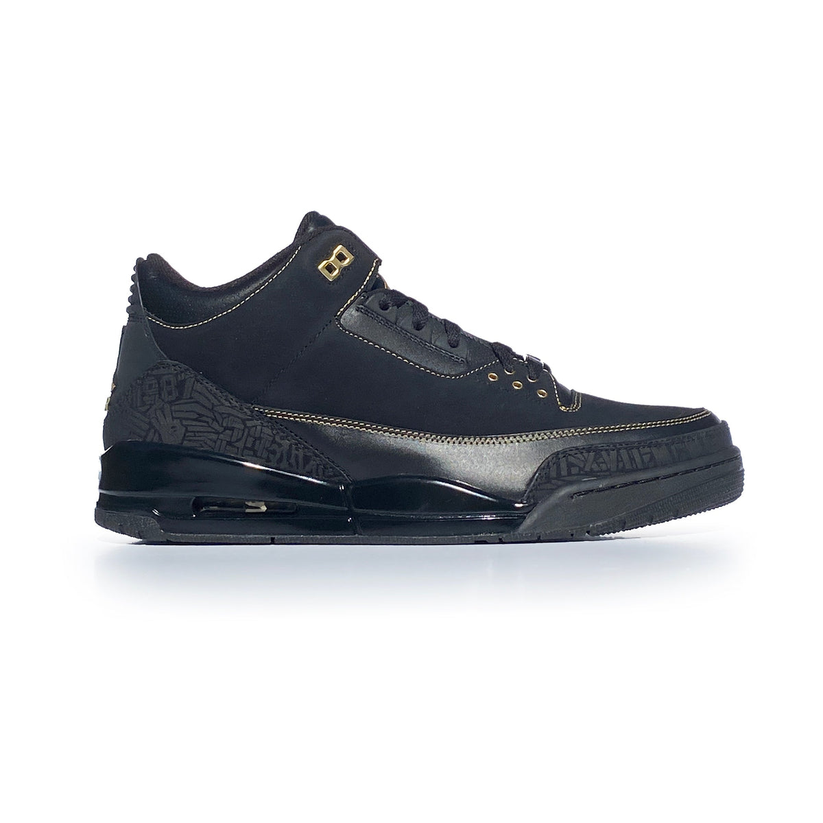 Nike Air Jordan 3 III BHM Black Gold NEW Size 13 Sample