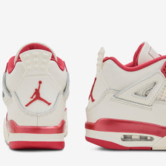 Women's Air Jordan 4 Retro Pale Ivory | Sierra Red | Tough Red