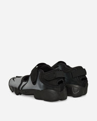 Women's Air Rift Leather Sandals Metallic Silver / Black
