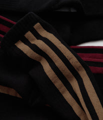 Adidas Frontside Socks (3 Pack) - Black / White / Black / Shadow Red