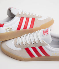 Adidas Glenburn Shoes - FTWR White / Better Scarlet / Gum 3