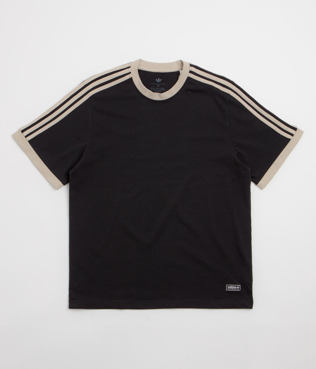 Adidas Ringer T-Shirt - Black / Khaki Three